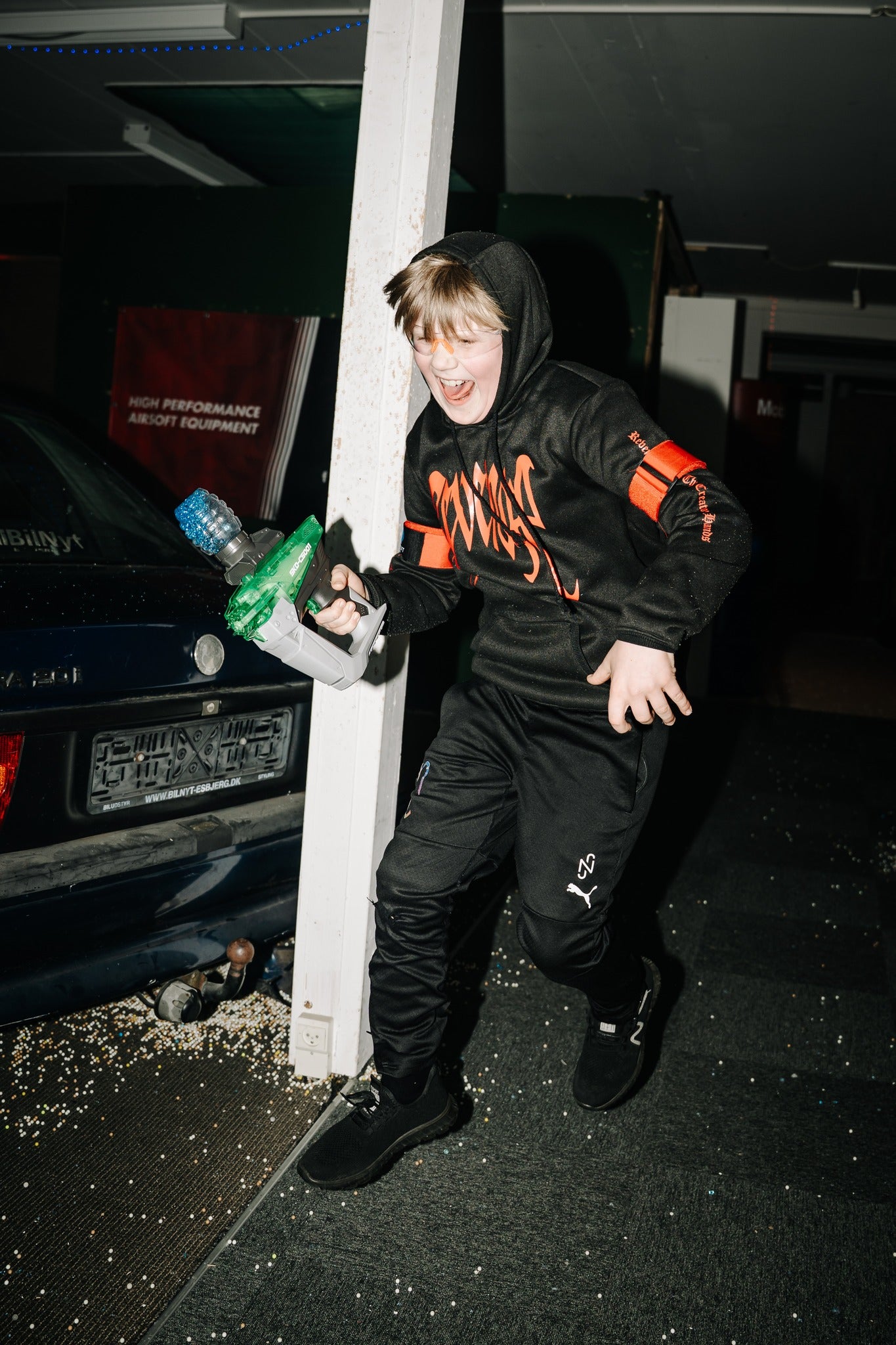 Udlejning af Gel Blaster - Plads til 24 deltagere på vores indendørs bane i Ribe