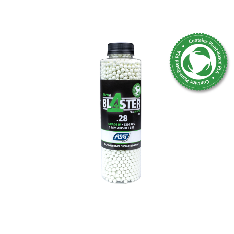 Alpha Blaster PLA grüne Tracer-Kugeln – 0,28 g – 3300 Stk.